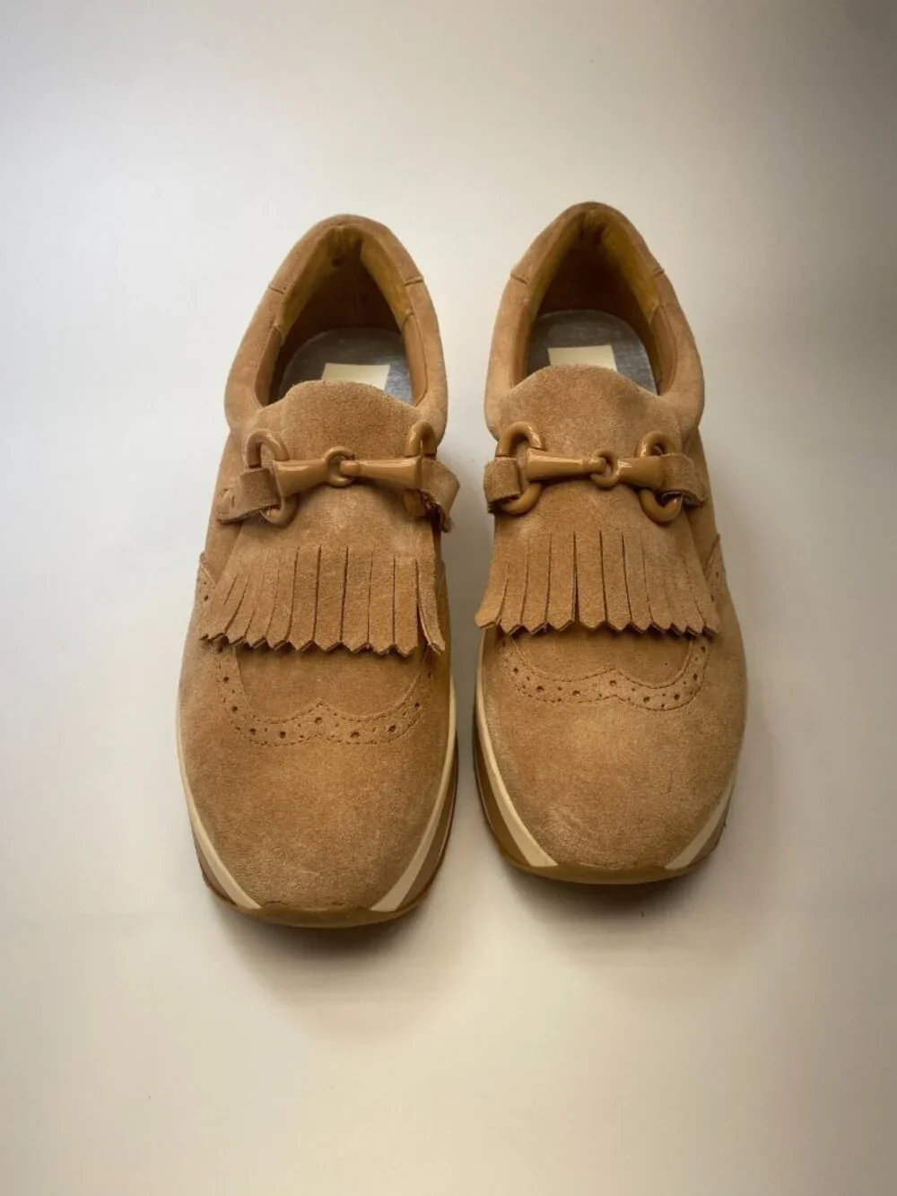 Dolce Vita Women Jhax Toffee Suede Platform Loafer Sneaker Sz 9.5
